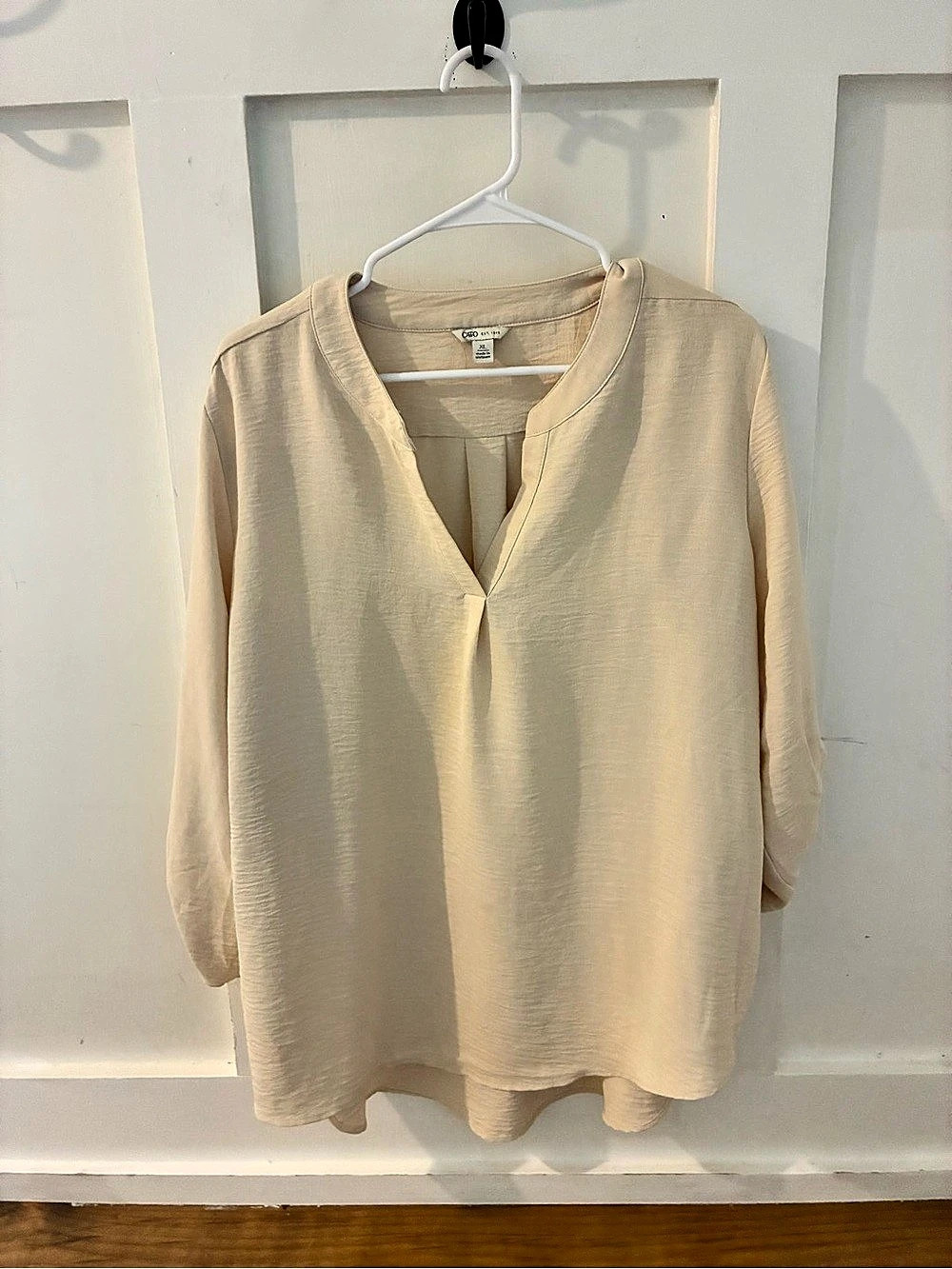 Cato Cream Long Sleeve Tunic